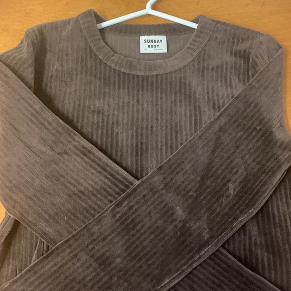 Aritzia suri mocha brown top - Picture 5 of 6